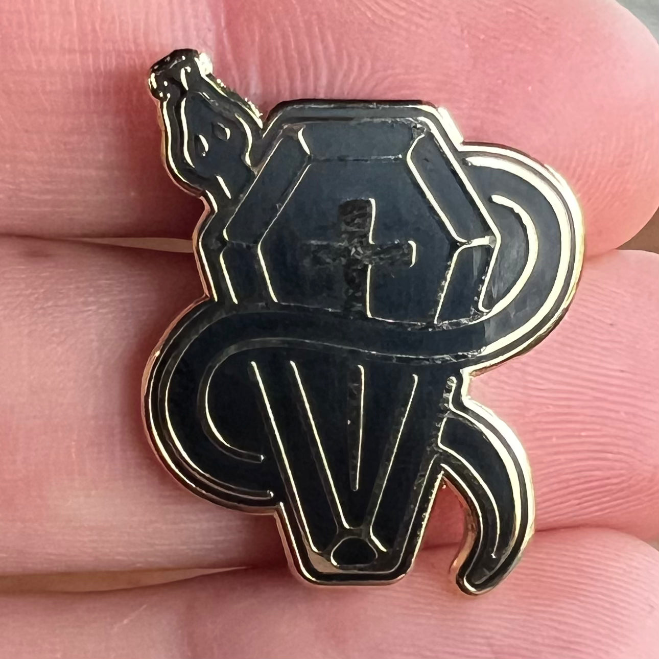 True Gloom Tattoo Gold Pin